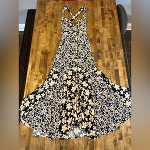 XS Free People button down maxi dress